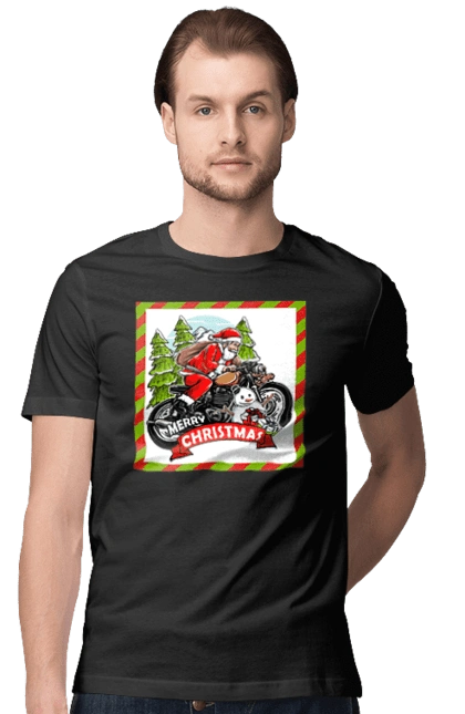 Santa on a motorcycle