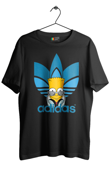 Men's t-shirt with prints Adidas Bart. Adidas, bart, cartoon, simpson. 2070702