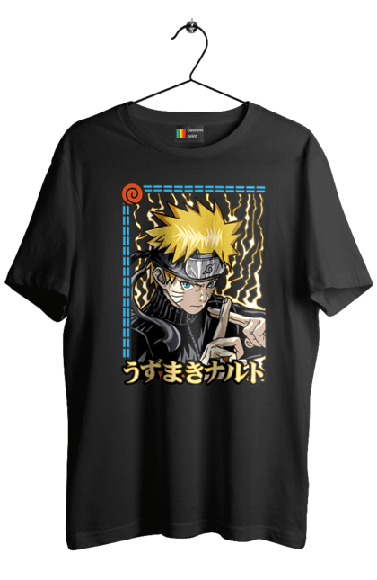 Men's t-shirt with prints Naruto. Anime, character, manga, naruto, ninja, tv series. 2070702