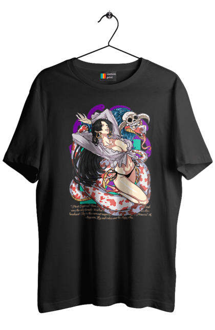 Men's t-shirt with prints One Piece Boa Hancock. Anime, boa hancock, manga, one piece, pirate empress, straw hat pirates. 2070702