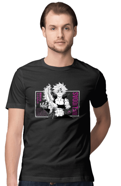 Men's t-shirt with prints Seven Deadly Sins Meliodas. Anime, dragon sin, manga, meliodas, seven deadly sins. 2070702