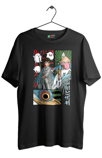 Men's t-shirt with prints The Boy and the Heron. Boy and bird, cartoon, ghibli, japan, miyazaki, studio ghibli. 2070702