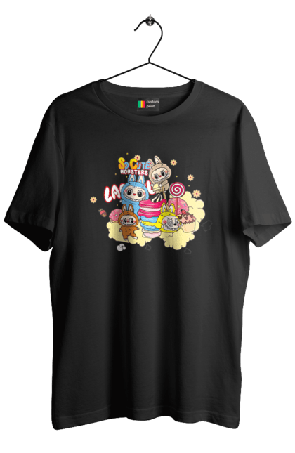 Футболка чоловіча з принтом "Labubu". Labubu, weird cute, іграшки, лабубу. 2070702