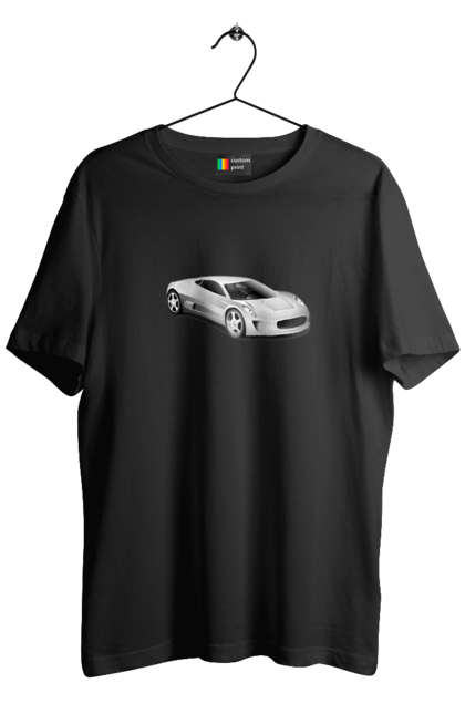 Футболка чоловіча з принтом "Авто.1". Авто, графіка, спортивне авто, фото, чорно-біле зображення. 2070702