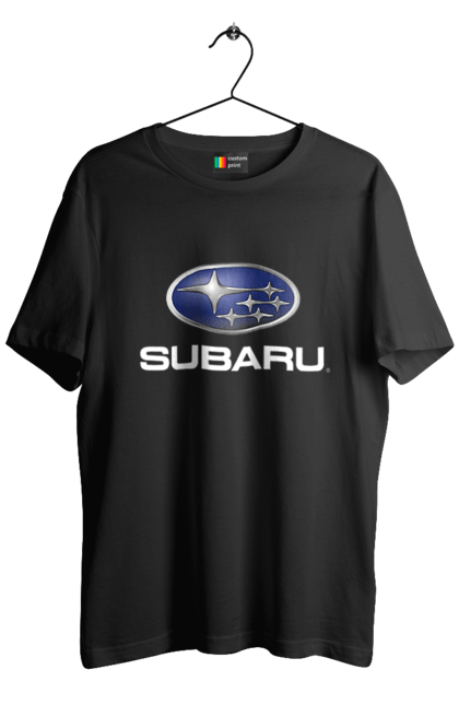 Футболка чоловіча з принтом "Subaru". Авто, логотип, субару. 2070702