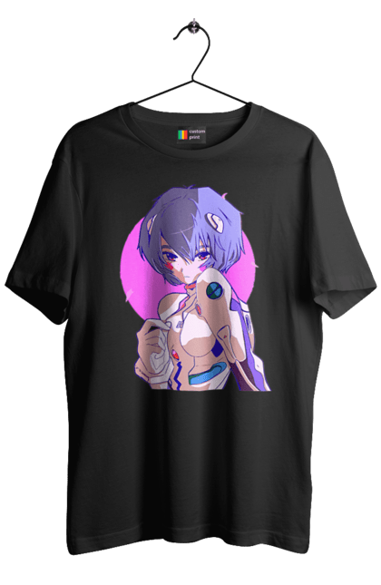 Men's t-shirt with prints Evangelion Rei. Anime, evangelion, eve, kaoru, manga, rei ayanami, shinji. 2070702