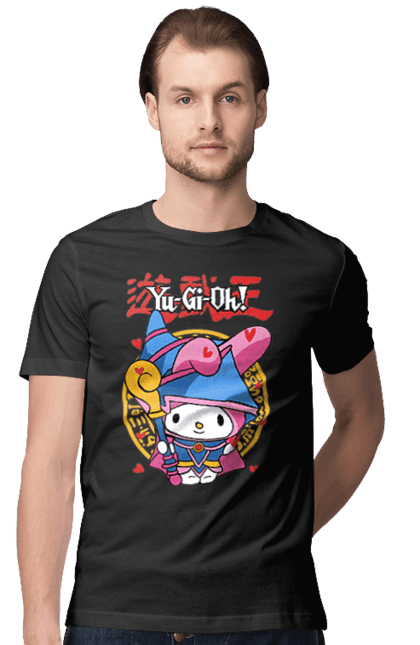 Men's t-shirt with prints Yu Gi Oh! My Melody. Brand, character, hello kitty, my melody, yu gi oh, yugio. 2070702