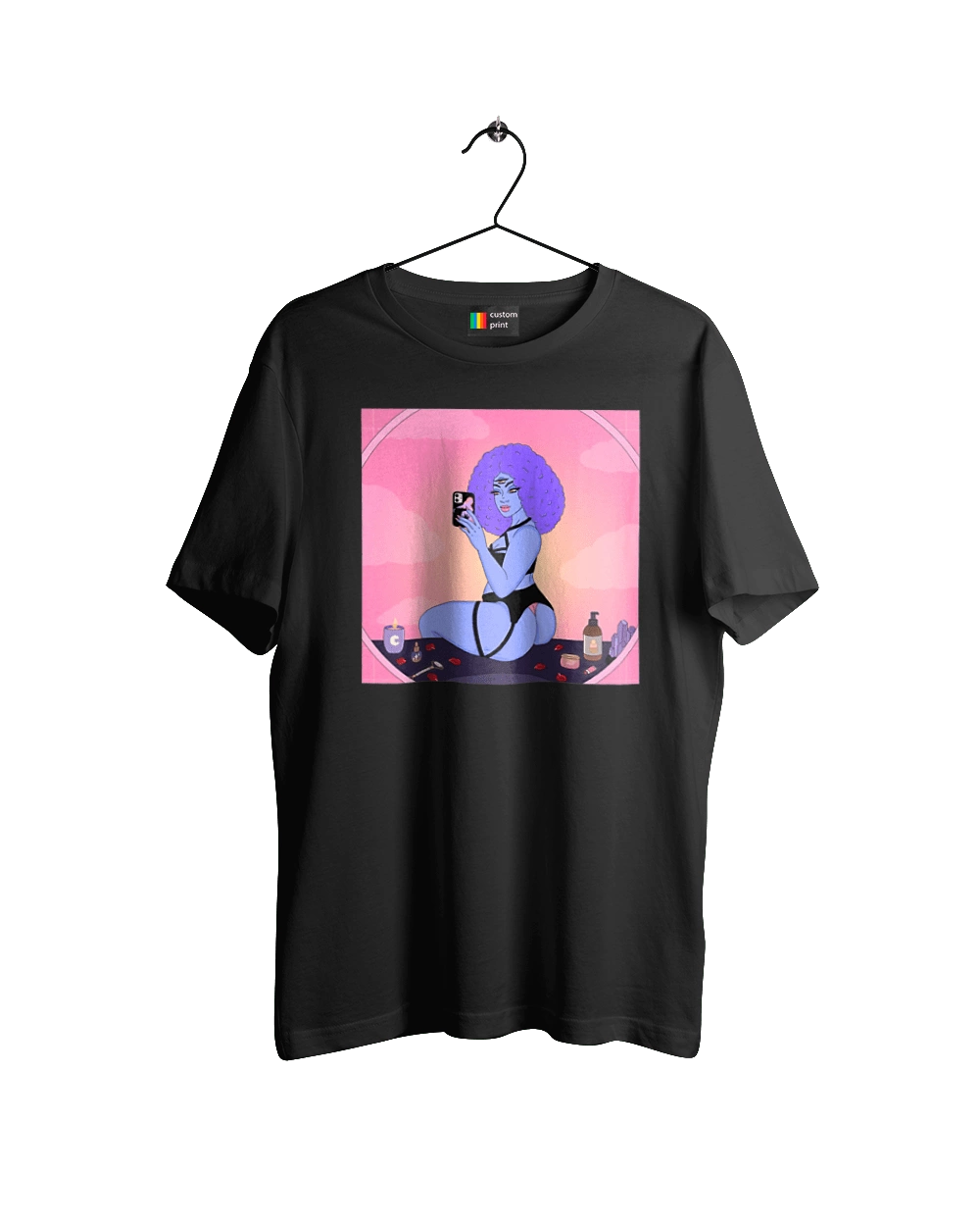 Фіолетова Дівчина Фото У Дзеркалі