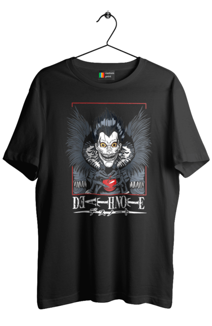 Men's t-shirt with prints Death note Ryuk. Anime, death note, god of death, kira, manga, ryuk, shinigami. 2070702