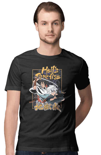 Men's t-shirt with prints Hell's Paradise. Anime, anime, hell paradise, hell s paradise, hell`s paradise, hell`s paradise, manga. 2070702