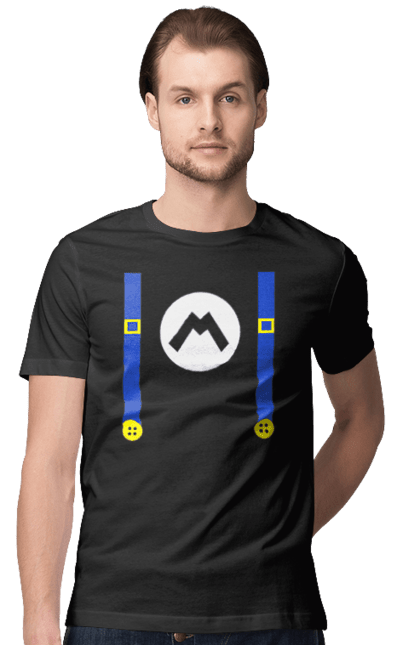 Men's t-shirt with prints Mario. Character, game, mario, mario bros, nintendo. 2070702