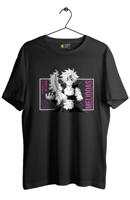 Men's t-shirt with prints Seven Deadly Sins Meliodas. Anime, dragon sin, manga, meliodas, seven deadly sins. 2070702