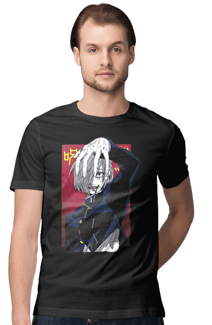 Men's t-shirt with prints Jujutsu Kaisen Nobara. Anime, dark fantasy, jujutsu kaisen, magic battle, manga, mystic, nobara, nobara kugisaki. 2070702