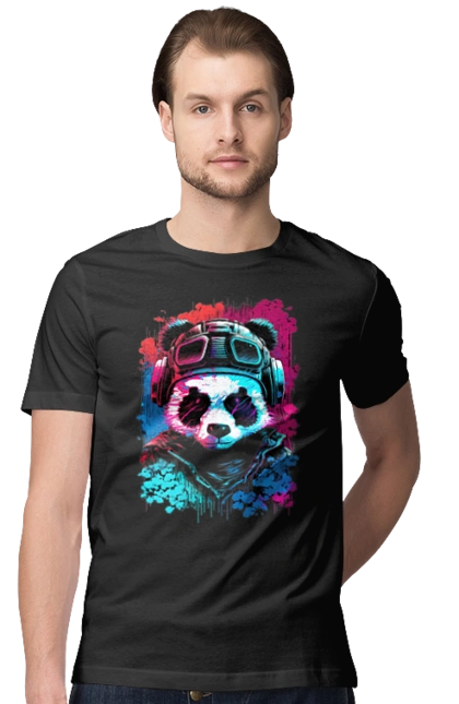 Панда в VR шлеме