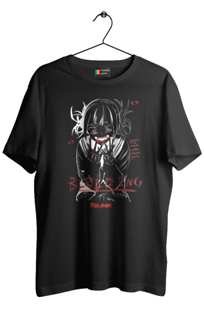 Men's t-shirt with prints My Hero Academia Himiko Toga. Anime, himiko toga, manga, my hero academia, video game, yakuza toga. 2070702