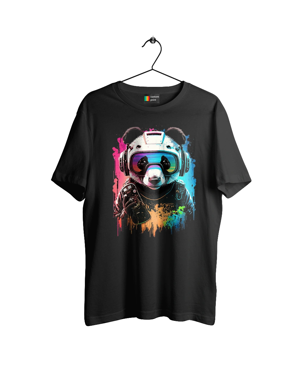 Панда в VR шлеме