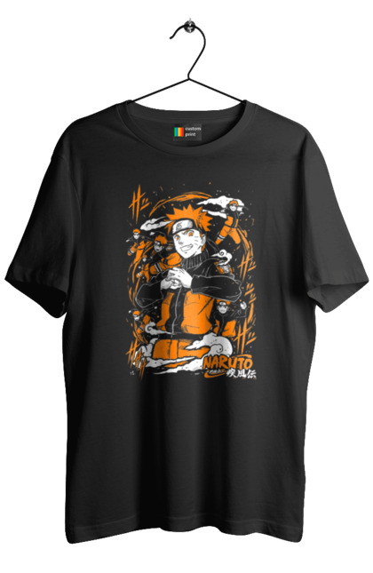 Men's t-shirt with prints Naruto. Anime, character, manga, naruto, ninja, tv series. 2070702