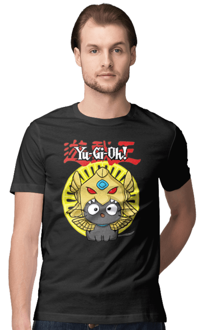 Men's t-shirt with prints Yu Gi Oh! Chococat. Brand, character, chococat, hello kitty, yu gi oh, yugio. 2070702