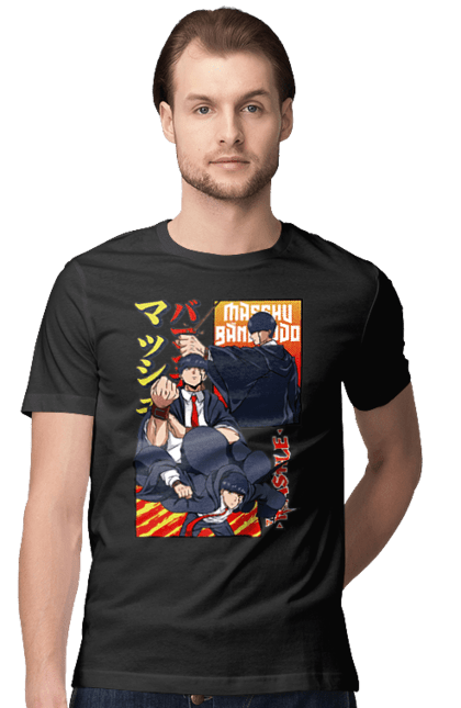 Men's t-shirt with prints Magic and Muscles Mash Burnedead. Adventure, comedy, magic and muscles, manga, mash burnedead. 2070702