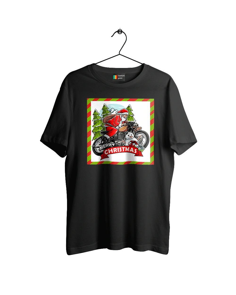 Santa on a motorcycle