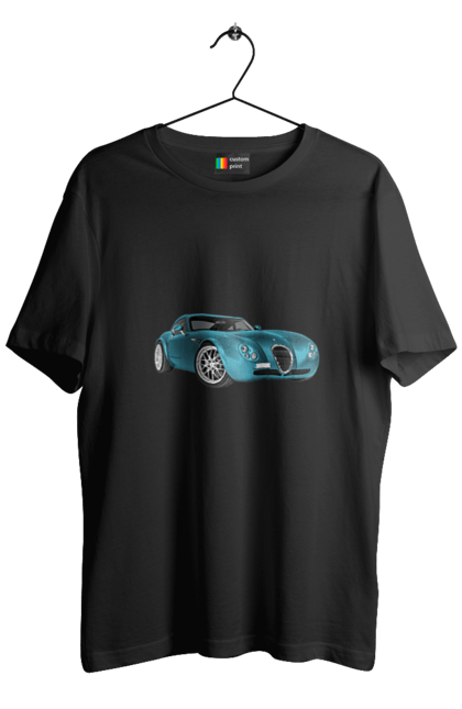 Футболка чоловіча з принтом "Авто.7". Авто, блакитний, графіка, ретро авто, фото. 2070702