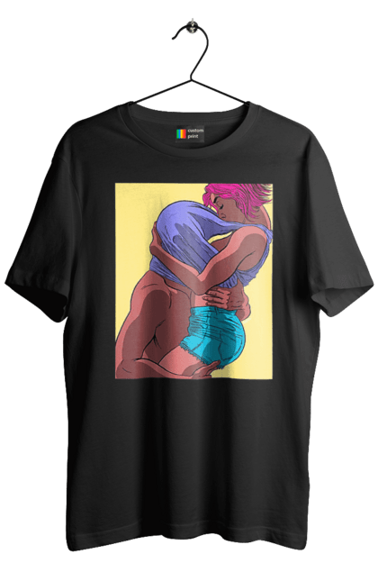 Футболка чоловіча з принтом "Чоловік Під Майкою У Дівчата". Пристрасть, сиськи. 2070702