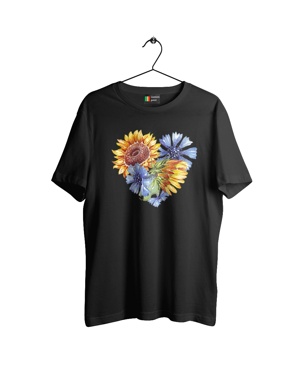 Серце соняшники та фіалки