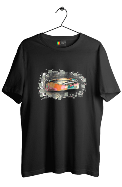 Футболка чоловіча з принтом "Пенал Авторський малюнок". Ексклюзив, канцтовари, малюнок, малюнок від руки, олівець, пенал, ручка, школа. 2070702