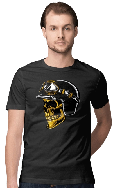 Череп в мотошоломі