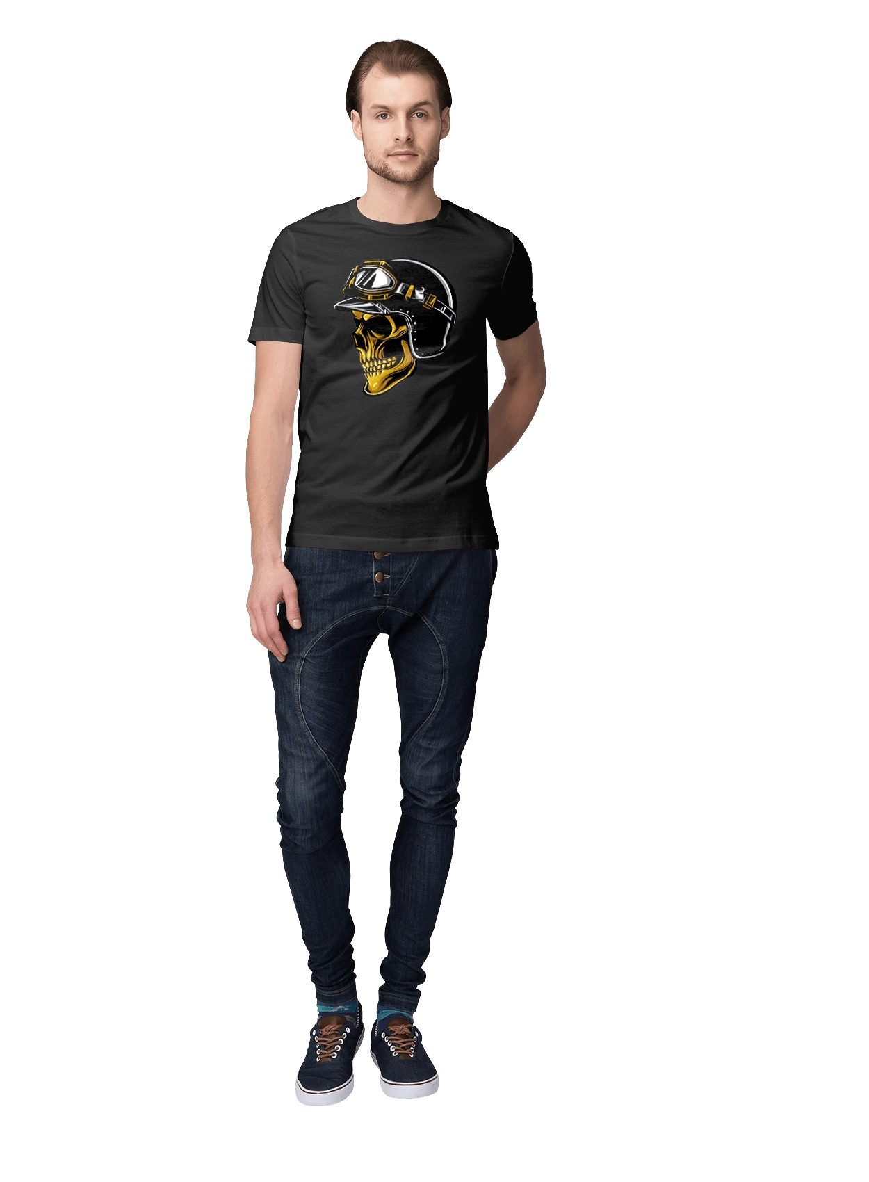 Череп в мотошоломі