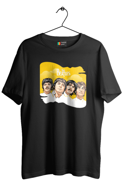 Men's t-shirt with prints The Beatles. Beatles, george harrison, john lennon, liverpool four, music, paul mccartney, ringo starr. 2070702