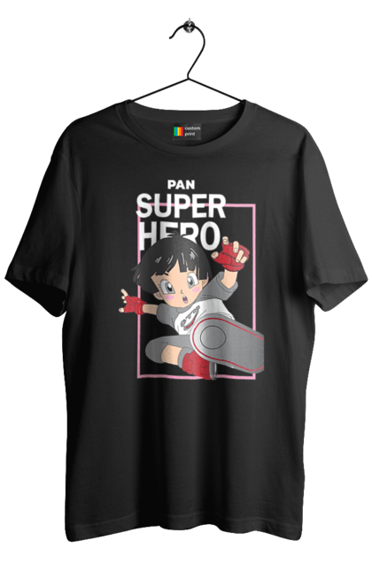 Men's t-shirt with prints Dragon Ball Super Pan. Anime, dragon ball, dragon ball super, dragon ball: super, dragonball super hero, lady, pan. 2070702