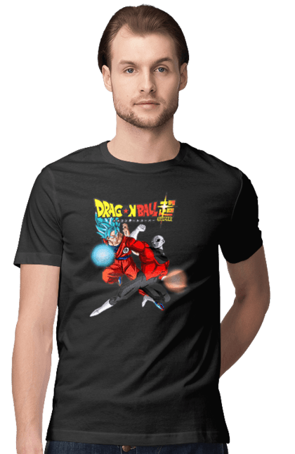 Men's t-shirt with prints Dragon Ball Son Goku. Anime, dragon ball, goku, manga, son goku, tv series. 2070702