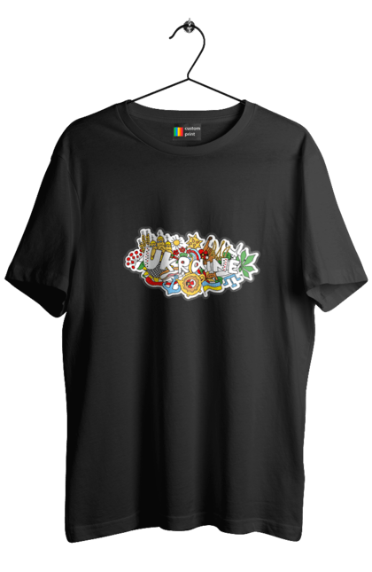 Футболка чоловіча з принтом "Україна". Народи, символіка, україна. 2070702