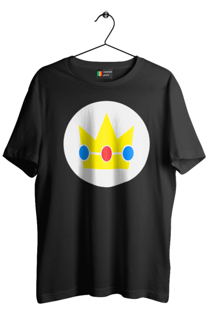 Men's t-shirt with prints Mario Bros. Princess Peach. Character, game, mario, mario bros, nintendo, princess peach, super mario bros. 2070702