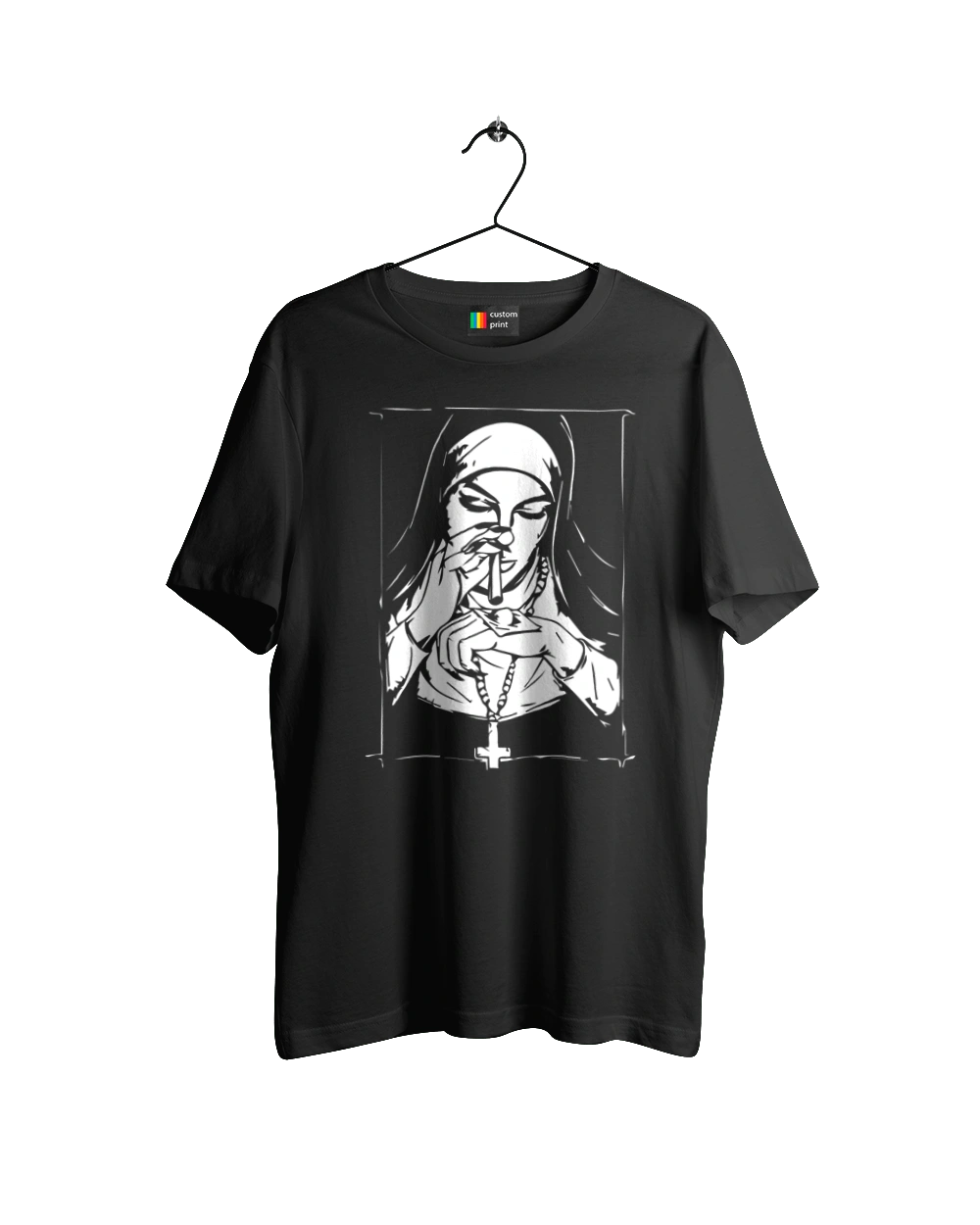 Монашка нюхає порошок