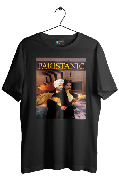Футболка чоловіча з принтом "Pakistanic". Гумор, кіно, креативні, пакістан, приколи, прикольні, смішні, титанік, тренди, фільми. 2070702
