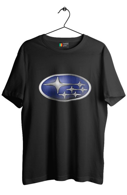 Футболка чоловіча з принтом "Subaru". Авто, логотип, субару. 2070702