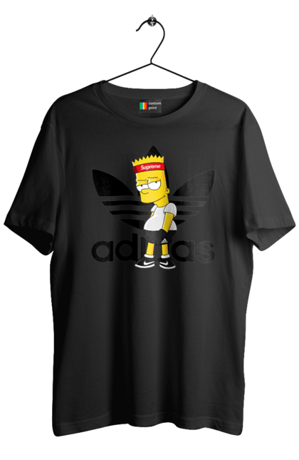 Футболка чоловіча з принтом "Adidas Барт". Adidas, bart, адідас, барт, мультфільм, серіал, сімпсон. 2070702