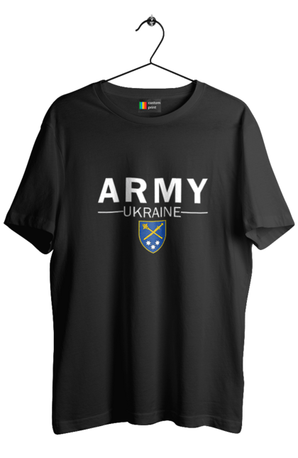 Футболка чоловіча з принтом "ARMY UKRAINE". Army ukraine, емблема генштабу, залужний. 2070702
