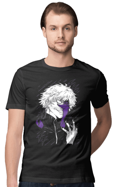 Men's t-shirt with prints Tokyo ghoul. Anime, drama, fiction, horror, kaneki ken, manga, tokyo ghoul. 2070702