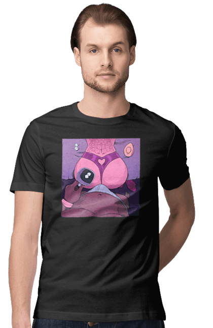 Футболка чоловіча з принтом "Ранкова Кава З Жопкою". Гола, жопа, кава, труси. 2070702