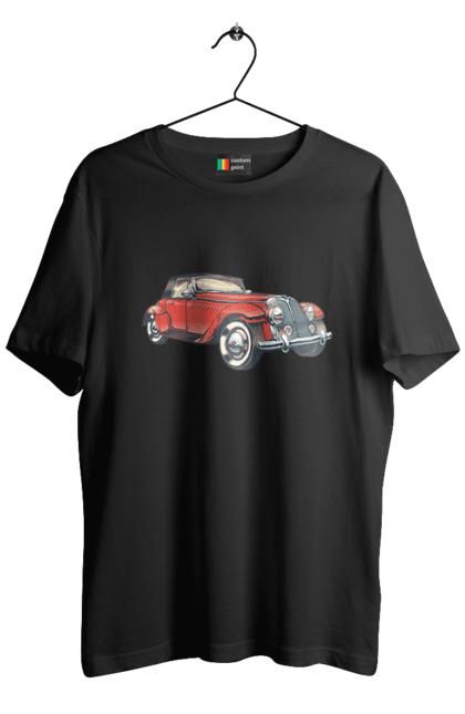 Футболка чоловіча з принтом "Автомобіль Раритет". Авто, автомобіль, ретро. 2070702