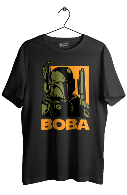 Футболка мужская с принтом Боба Фетт. Boba fett, боба фетт, звездные войны, клон, охотник за головами. 2070702