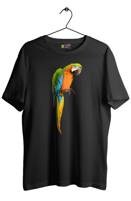 Футболка чоловіча з принтом "Просто Папуга". Папуга, пташка. 2070702