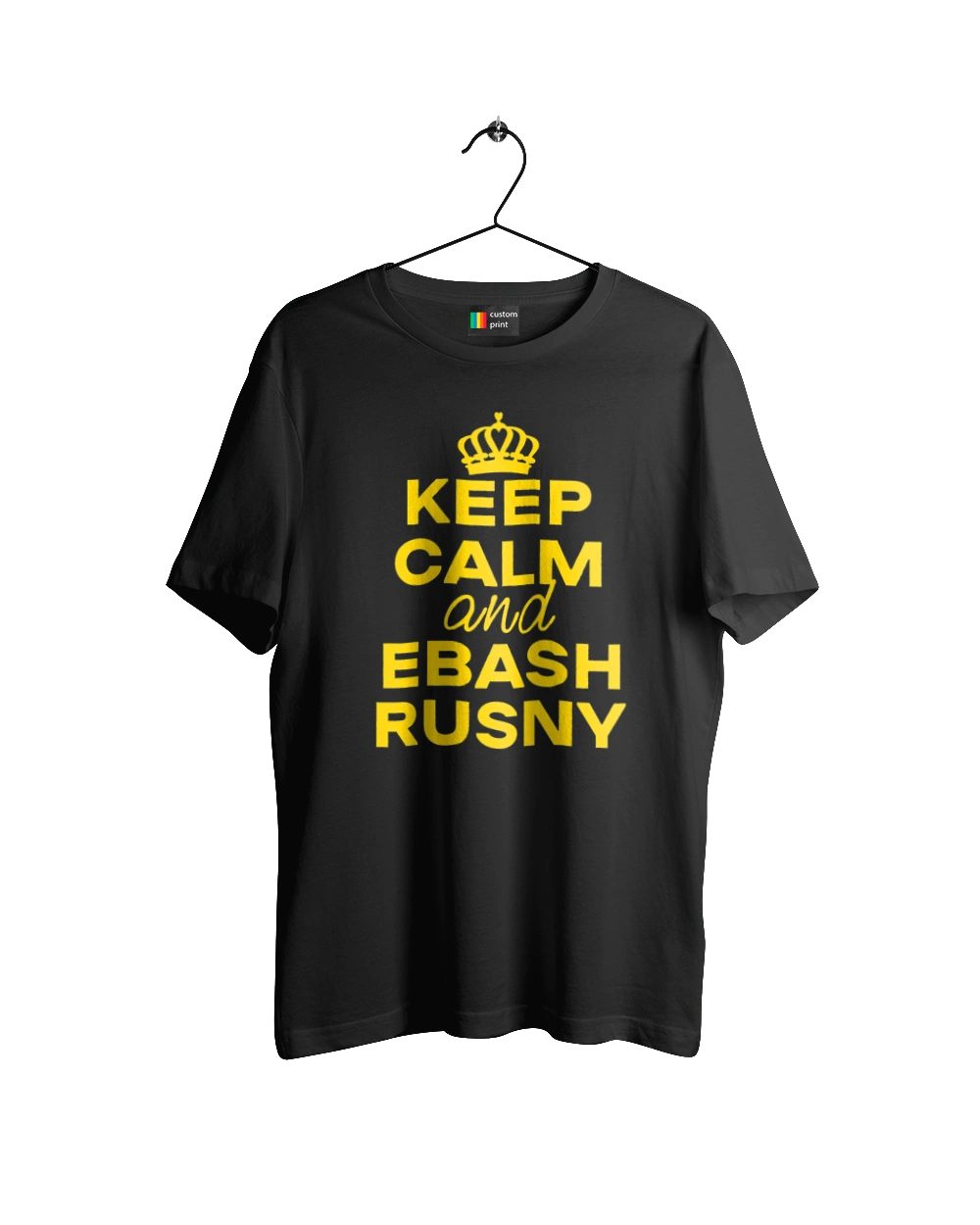 Keep Calm and Ebash Rusny yellow
