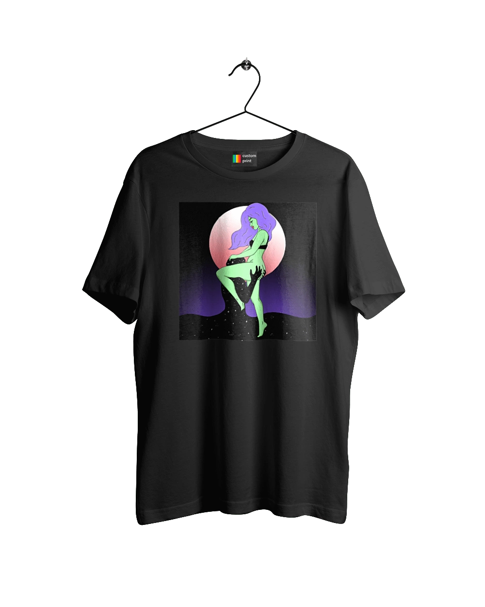 Зелена Дівчина І Місяць