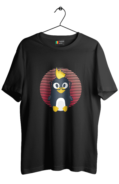 Футболка чоловіча з принтом "Лінукс". Айті, айтішнік, девелопер, іт, программіст, розробник. 2070702