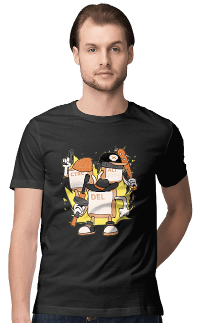 Футболка чоловіча з принтом "Ctrl alt del Програмерський екшен". 404, andoid, aws, backend, c++, cloud, css, data, dev, devops, frontend, geek, git, github, go, golang, google, hacker, html, ios, java, javascript, jquery, js, linux, nodejs, php, python, react, science, script, web, геймер, гік, дата, клавіши, код, компьютер, лінукс, мова, облако, пайтон, пингфин, программист, програмування, талисман, хакер. 2070702