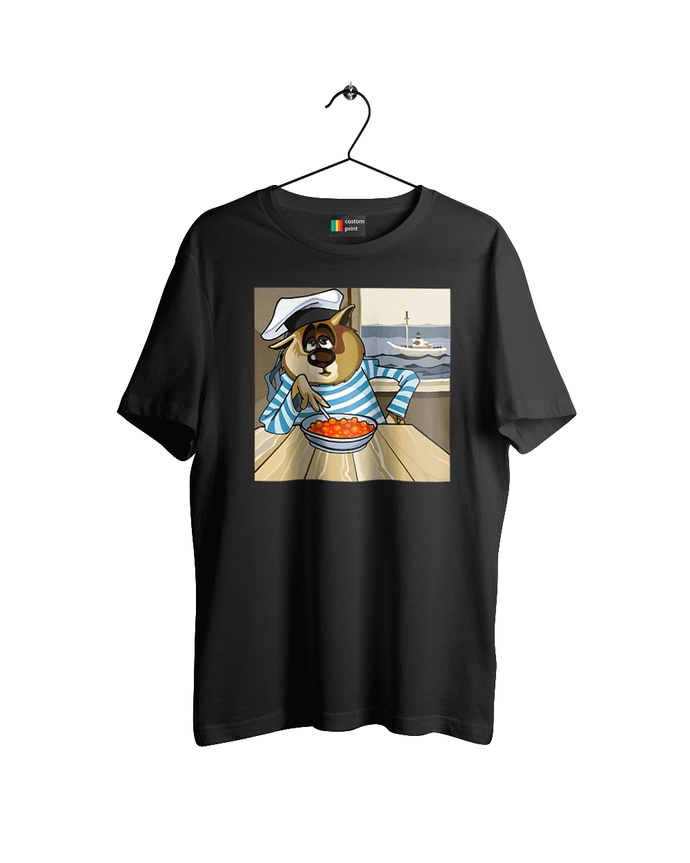 Cat Sailor, On The Ship Eats Red Caviar